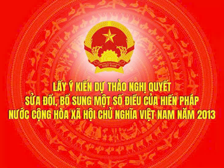 Tuyên truyền về việc lấy ý kiến Nhân dân về Dự thảo Nghị quyết sửa đổi, bổ sung một số điều của Hiến pháp năm 2013